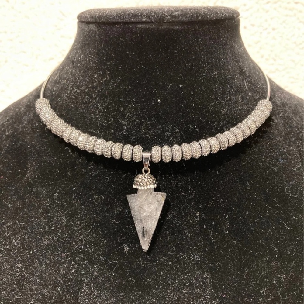 Handmade Arrowhead choker necklace